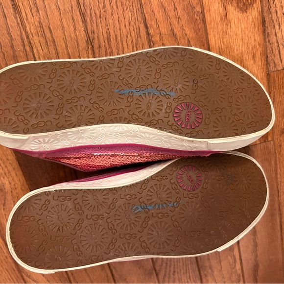 Ugg Laela Sparkles Pink Sequin Shoes Size 8 - Picture 7 of 7